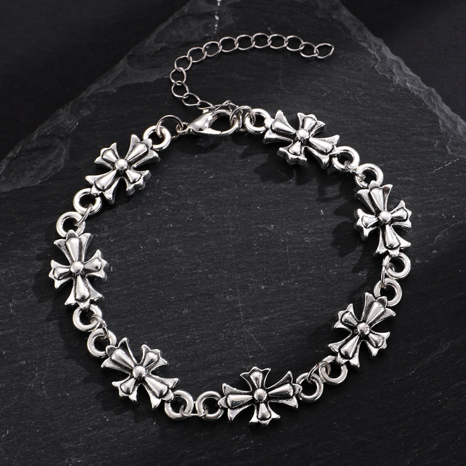 Wholesale Gothic Cross Men' s Alloy Bracelet
